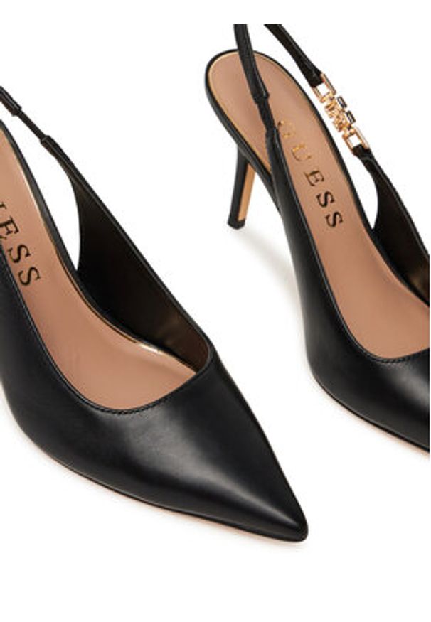 Guess Szpilki FLTNS4 LEA05 Czarny. Kolor: czarny. Materiał: skóra. Obcas: na szpilce