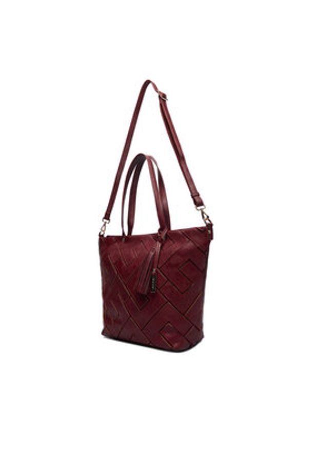 Lasocki Torebka C-MLP-E-025-05 Bordowy. Kolor: czerwony