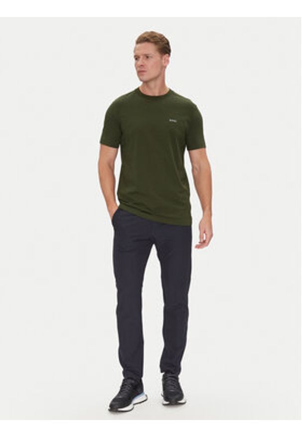 BOSS T-Shirt 50506373 Zielony Regular Fit. Kolor: zielony. Materiał: bawełna