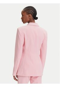 Hugo - HUGO Marynarka Asmalla-1 50533901 Różowy Slim Fit. Kolor: różowy. Materiał: syntetyk #3