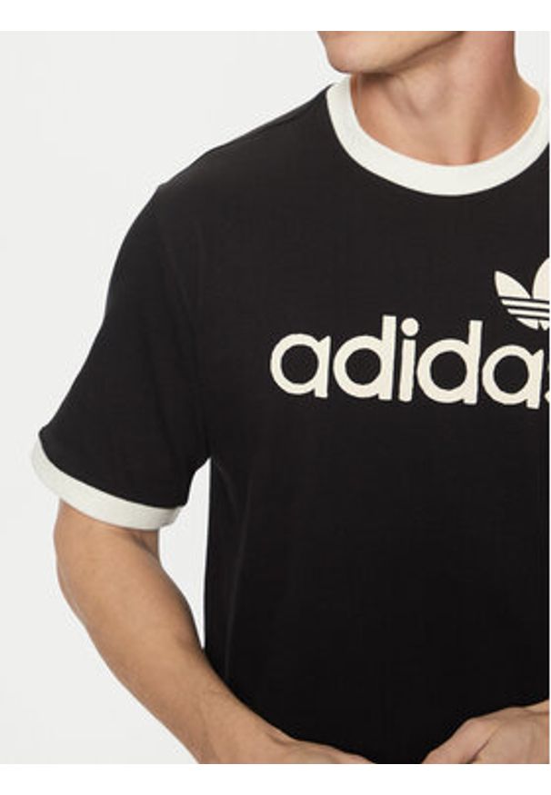 Adidas - adidas T-Shirt Simple JC8372 Czarny Regular Fit. Kolor: czarny. Materiał: bawełna