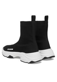 Love Moschino - LOVE MOSCHINO Sneakersy JA15386G1OIY8000 Czarny. Kolor: czarny. Materiał: materiał #3