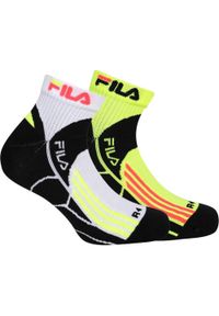 Fila 2-pack skarpety quarter do biegania biały/żółty-fluo 39-42. Kolor: zielony, żółty, wielokolorowy. Sport: bieganie