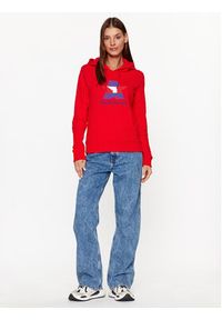 Tommy Jeans Bluza Star DW0DW17690 Czerwony Regular Fit. Kolor: czerwony. Materiał: bawełna #5