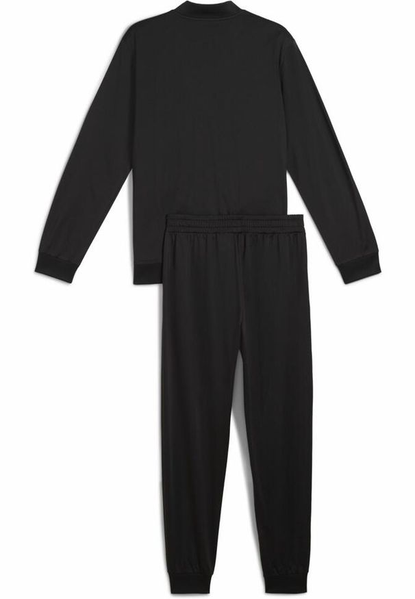 Puma - Męski dres inspirowany koszykówką z poliestru PUMA Black. Kolor: zielony, wielokolorowy, czarny, brązowy. Materiał: dresówka, poliester. Sport: koszykówka