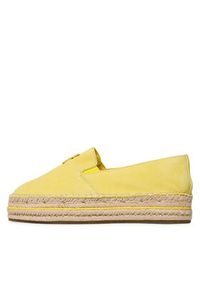 TOMMY HILFIGER - Tommy Hilfiger Espadryle Th Suede Platform Espadrille FW0FW07069 Żółty. Kolor: żółty. Materiał: skóra, nubuk. Obcas: na platformie #3
