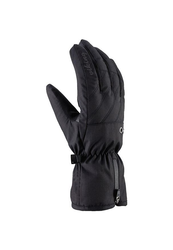 Rękawice narciarskie damskie Viking Selena. Kolor: czarny. Sezon: zima. Sport: narciarstwo