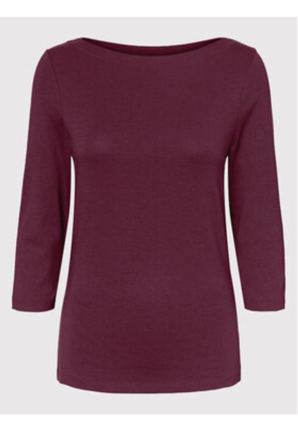 Vero Moda Bluzka Panda 10274133 Bordowy Regular Fit. Kolor: czerwony. Materiał: bawełna