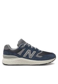 New Balance Sneakersy Walking 880 MW880CB6 Granatowy. Kolor: niebieski. Materiał: skóra, zamsz