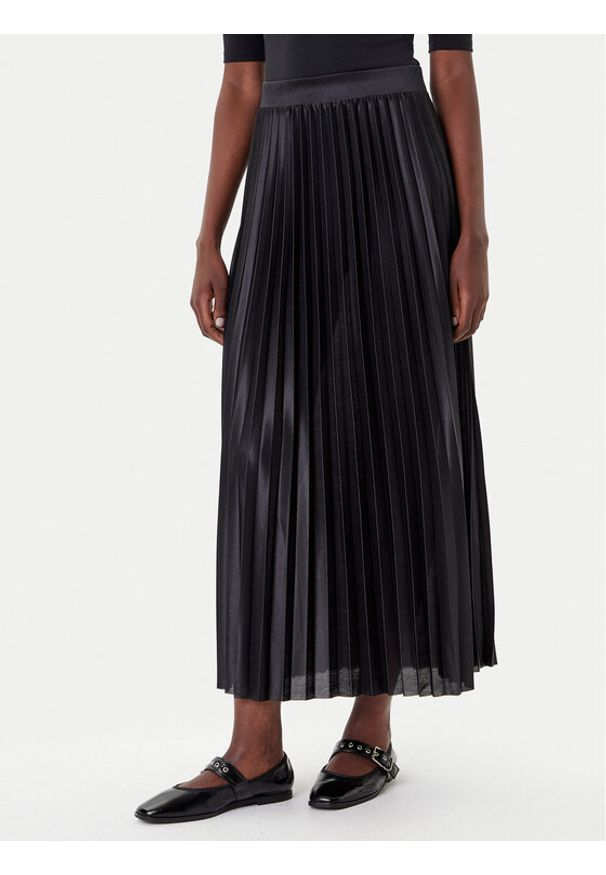 only - ONLY Spódnica plisowana Kolter 15356154 Czarny Regular Fit. Kolor: czarny. Materiał: syntetyk