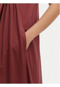 Weekend Max Mara Sukienka codzienna Ricordo 2615621022 Bordowy Regular Fit. Okazja: na co dzień. Kolor: czerwony. Materiał: bawełna. Typ sukienki: proste. Styl: casual #2