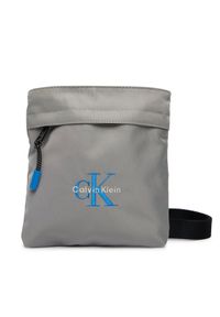 Calvin Klein Saszetka Bold Flatpack LV04D3178G Szary. Kolor: szary. Materiał: materiał #1