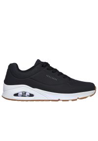 skechers - Buty Skechers Uno Stand on Air 52458BLK - czarne. Zapięcie: sznurówki. Kolor: czarny. Materiał: skóra, syntetyk, guma. Szerokość cholewki: normalna. Wzór: gładki. Model: Skechers Sport
