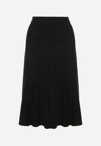 Born2be - Czarna Rozkloszowana Plisowana Spódnica Dzianinowa Tussana. Okazja: na co dzień. Stan: podwyższony. Kolor: czarny. Materiał: dzianina. Styl: casual #7