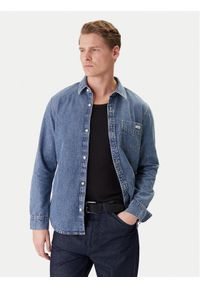 Calvin Klein Jeans Koszula jeansowa LV04RE708G Niebieski Regular Fit. Kolor: niebieski. Materiał: bawełna #1