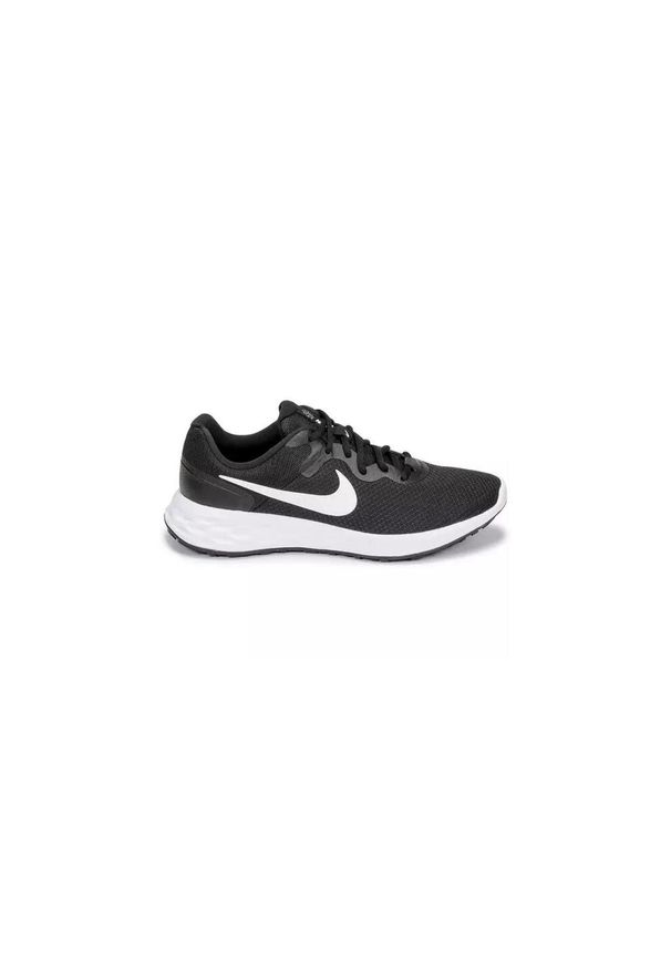 Buty do biegania męskie Nike Revolution 6. Zapięcie: sznurówki. Kolor: biały, wielokolorowy, czarny. Materiał: materiał, syntetyk, tkanina. Szerokość cholewki: normalna. Model: Nike Revolution