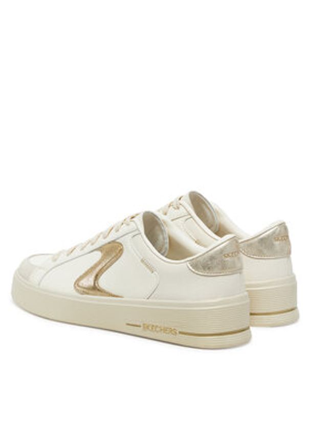 skechers - Skechers Sneakersy Hiland - Quite Chic 185170/NTGD Écru. Kolor: kremowy. Materiał: skóra