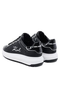 Karl Lagerfeld - KARL LAGERFELD Sneakersy KL67518 Czarny. Kolor: czarny. Materiał: skóra