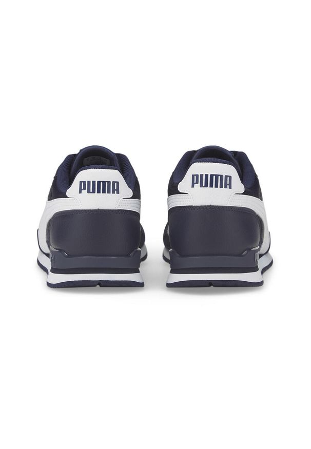 Buty do chodzenia męskie Puma ST Runner v3 Mesh. Kolor: biały, wielokolorowy, niebieski. Materiał: materiał, syntetyk, tkanina. Sport: turystyka piesza