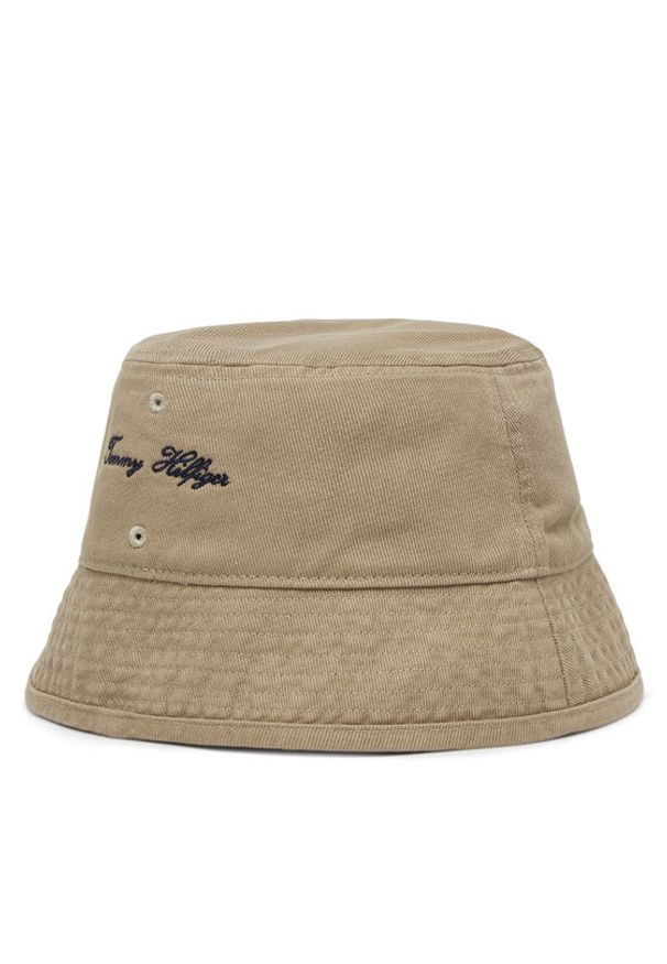 TOMMY HILFIGER - Tommy Hilfiger Kapelusz Seasonal Flag Bucket AM0AM13384 Beżowy. Kolor: beżowy. Materiał: materiał, bawełna