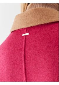 Liu Jo Płaszcz wełniany MF3241 T3505 Różowy Relaxed Fit. Kolor: różowy. Materiał: syntetyk