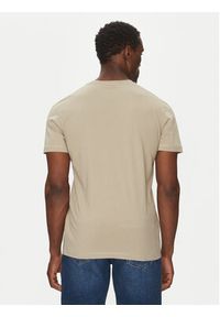 Calvin Klein Jeans T-Shirt Monologo J30J325649 Beżowy Regular Fit. Kolor: beżowy. Materiał: bawełna #3
