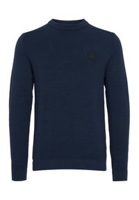 !SOLID - Solid Sweter 21106094 Granatowy Regular Fit. Kolor: niebieski. Materiał: bawełna #1