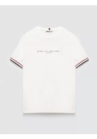 Big-Star - Koszulka męska z kontrastowym wykoŅczeniem biała Bortor 100. Kolor: biały. Materiał: bawełna, jeans. Wzór: nadruk #5