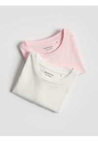 Reserved - Bawełniany t-shirt 2 pack - wielobarwny. Materiał: bawełna #1