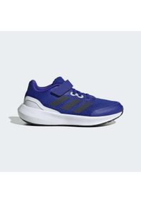 Buty do chodzenia dla dzieci Adidas RunFalcon 3.0 Elastic Lace Top Strap. Okazja: na co dzień. Kolor: biały, czarny, niebieski, wielokolorowy. Materiał: materiał. Sport: turystyka piesza