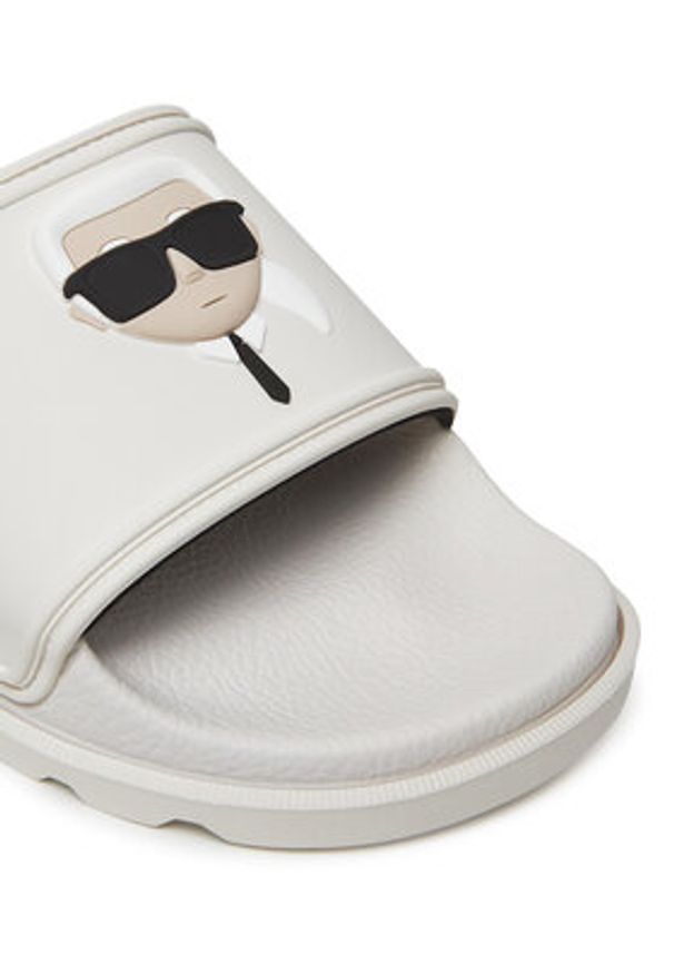 Karl Lagerfeld - KARL LAGERFELD Klapki KL80970N Biały. Kolor: biały. Materiał: syntetyk