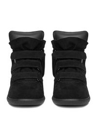 Badura Sneakersy EO-IVI-LT1885-2N Czarny. Kolor: czarny. Materiał: skóra, zamsz #3