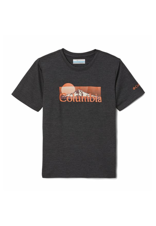 columbia - Koszulka Dziecięca Columbia Mount Echo Short Sleeve Graphic T-Shirt. Kolor: szary. Sport: turystyka piesza