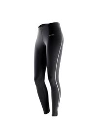 SPIRO - Damskie Legginsy Bodyfit Z Warstwą Bazową. Kolor: czarny. Sport: turystyka piesza