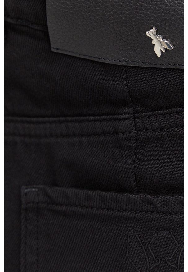 Patrizia Pepe Jeansy damskie high waist. Stan: podwyższony. Kolor: czarny