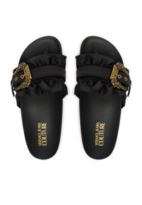 Versace Jeans Couture Klapki 80VA3SM5 Czarny. Kolor: czarny. Materiał: materiał #6