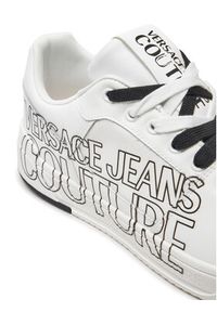 Versace Jeans Couture Sneakersy 77YA3SJ5 ZP346 Biały. Kolor: biały. Materiał: skóra #5