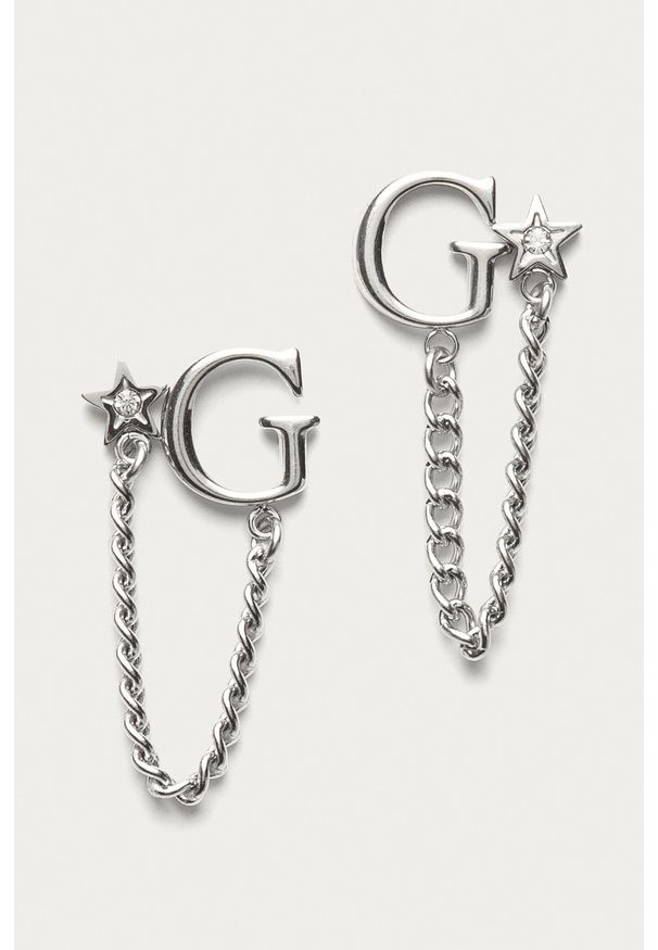 Guess - Kolczyki. Kolor: srebrny