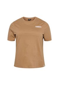 Koszulka damska Plus Hummel Legacy. Kolor: wielokolorowy, beżowy, brązowy. Sport: fitness #1