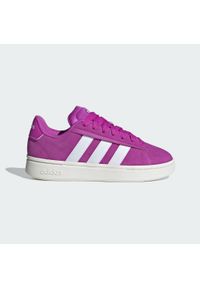 Adidas - Buty Grand Court Alpha. Kolor: fioletowy, biały, wielokolorowy. Materiał: tkanina. Styl: sportowy #1