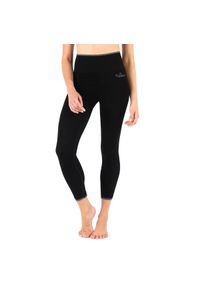 WOOLONA - Legginsy merino termoaktywne turystyczne damskie Woolona Bianca. Kolor: czarny