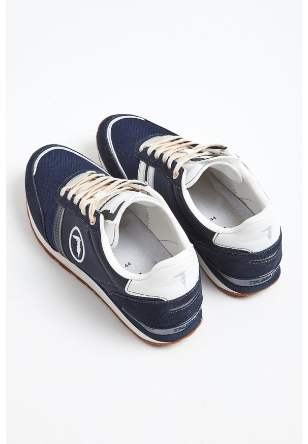 Trussardi Jeans - SNEAKERSY TRUSSARDI. Nosek buta: okrągły. Zapięcie: sznurówki. Materiał: materiał