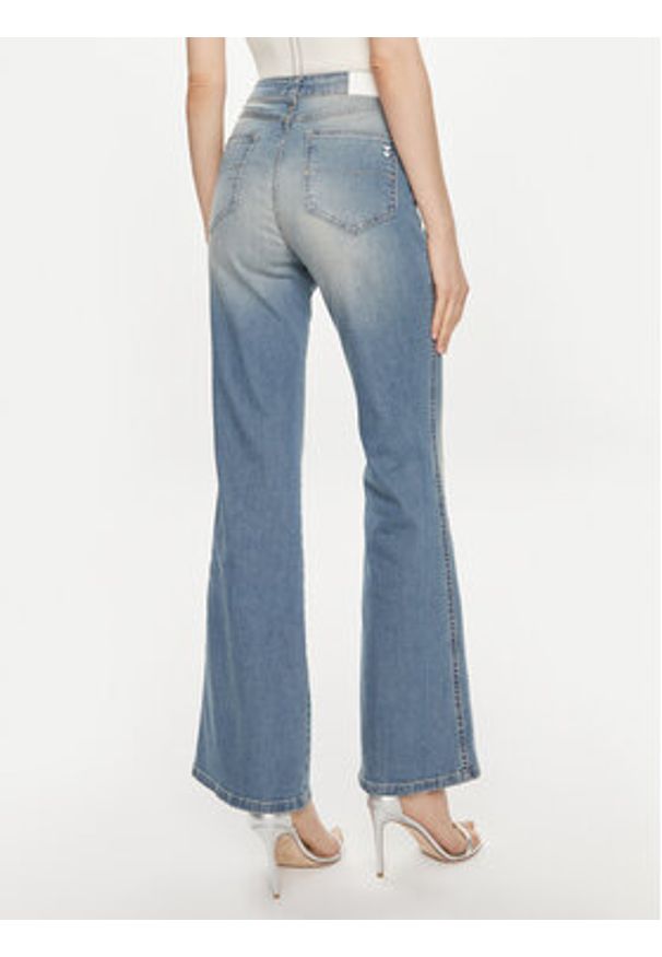 Please Jeansy P2XCBQ2W7T Niebieski Bootcut Fit. Kolor: niebieski
