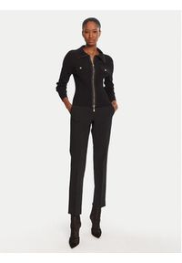 LOLA CASADEMUNT Kardigan LF2511007 Czarny Slim Fit. Kolor: czarny. Materiał: syntetyk #5