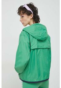 Tommy Jeans kurtka damska kolor zielony przejściowa oversize. Typ kołnierza: kaptur. Kolor: zielony. Materiał: poliamid. Długość: krótkie #2