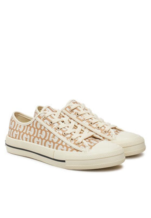 Guess Trampki FLPCAR FAL12 Beżowy. Kolor: beżowy. Materiał: materiał