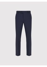 Pako Lorente - PAKO LORENTE – Wełniane spodnie garniturowe w kolorze granatowym. Okazja: na spotkanie biznesowe. Kolor: niebieski. Materiał: wełna. Styl: biznesowy, elegancki #4