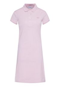 Lacoste Sukienka codzienna EF5473 Różowy Slim Fit. Okazja: na co dzień. Kolor: różowy. Materiał: bawełna. Typ sukienki: proste. Styl: casual #2