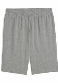 Puma - Męskie szorty Essentials 10" z logo No. 1 z dżerseju PUMA Medium Gray Heather. Kolor: szary. Materiał: jersey