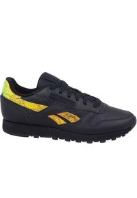 Buty do chodzenia damskie Reebok Classic Leather. Zapięcie: sznurówki. Kolor: żółty, wielokolorowy, czarny. Materiał: tkanina, materiał, skóra, syntetyk. Szerokość cholewki: normalna. Model: Reebok Classic. Sport: turystyka piesza